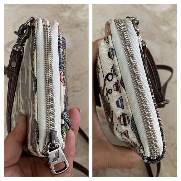 Sakroots Geometric Spirit Desert Owl Smartphone Crossbody Purse - Picture 8 of 16